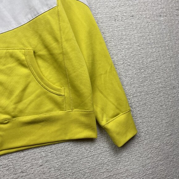 Y2K Volcom Color Blocks Hoodie Skateboards Punk Emo Women Sz L Pink / Yellow - Picture 6 of 16